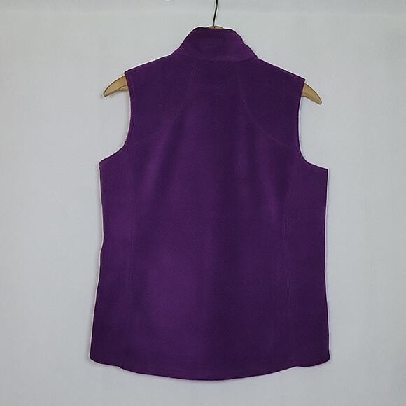 Woolrich Purple Fleece Vest Size Medium M - Picture 2 of 5
